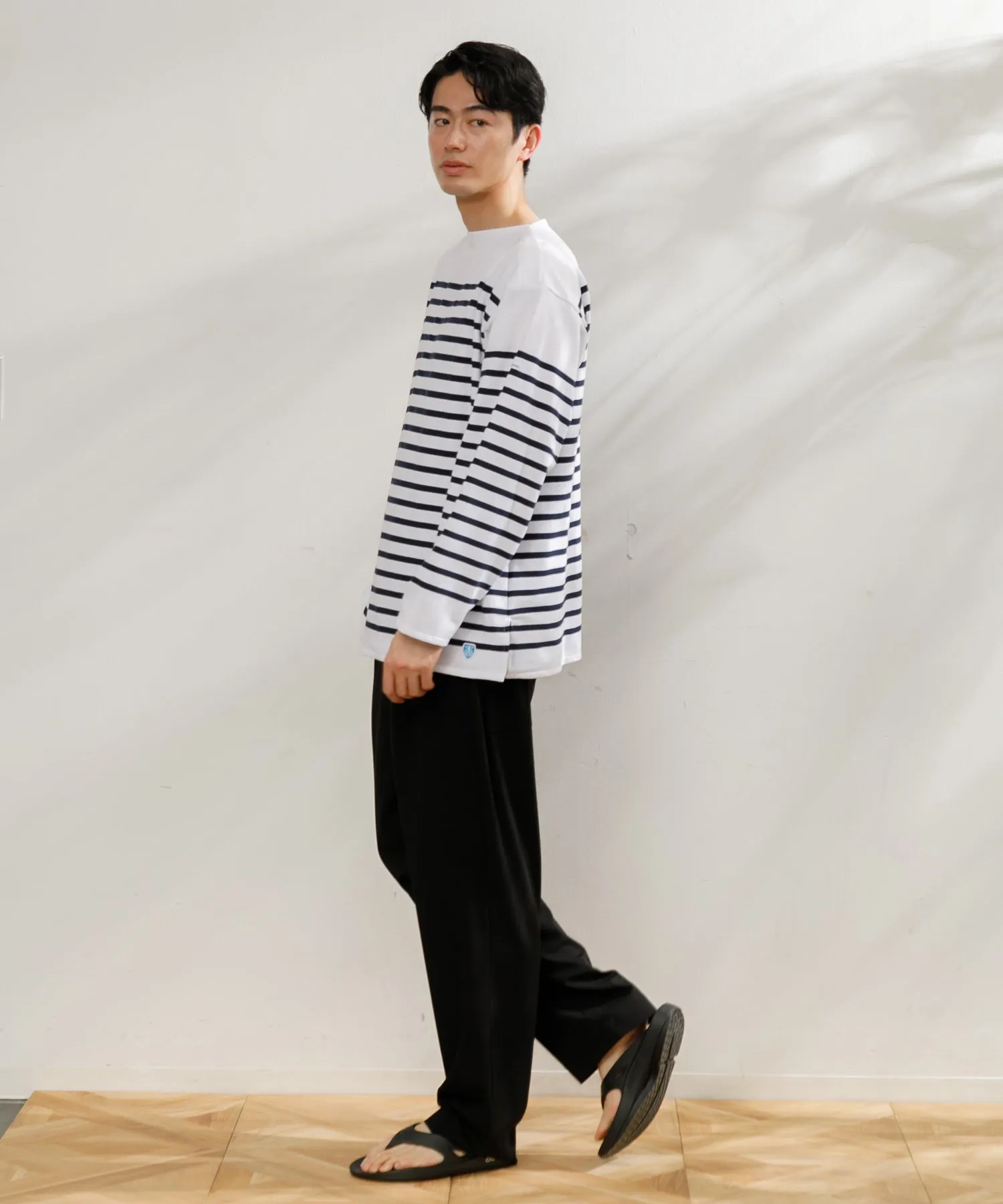 【MEN】ORCIVAL WIDE BODY BOAT NECK L/S PULLOVER