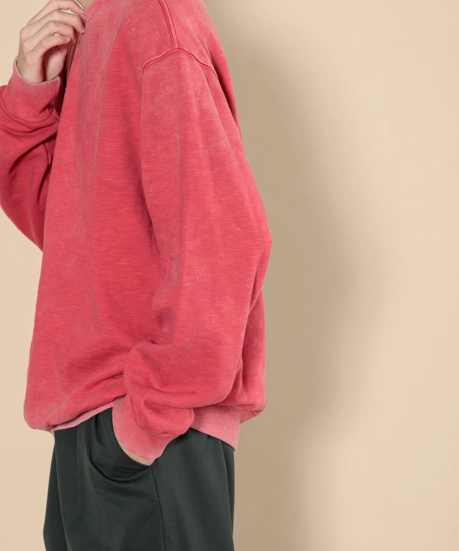 【MEN】OVERSIZED PULLOVER SWEAT TSHIRT