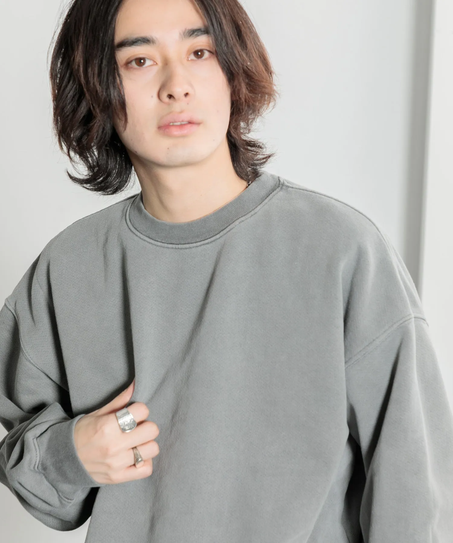 【MEN】OVERSIZED PULLOVER SWEAT TSHIRT