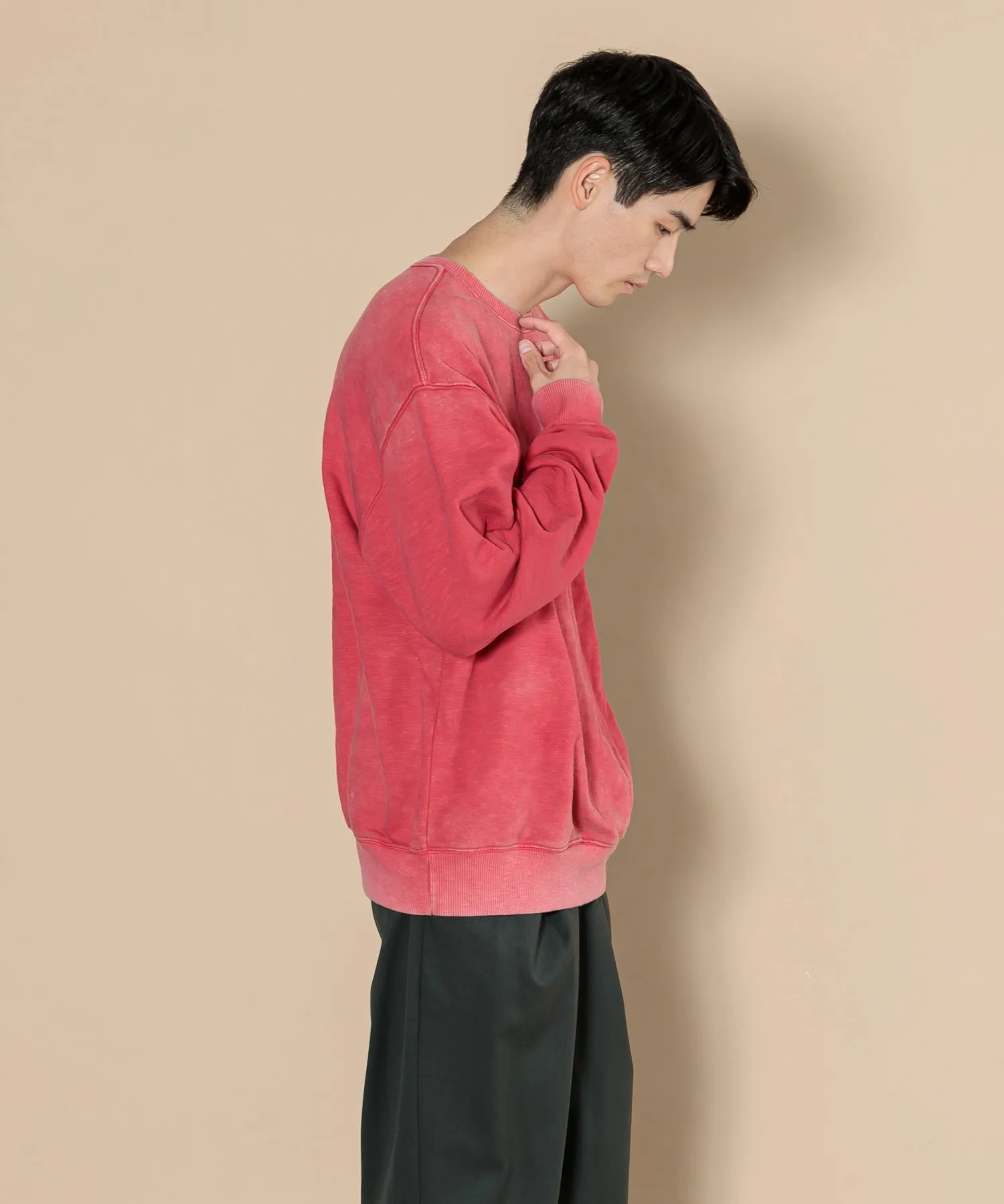 【MEN】OVERSIZED PULLOVER SWEAT TSHIRT