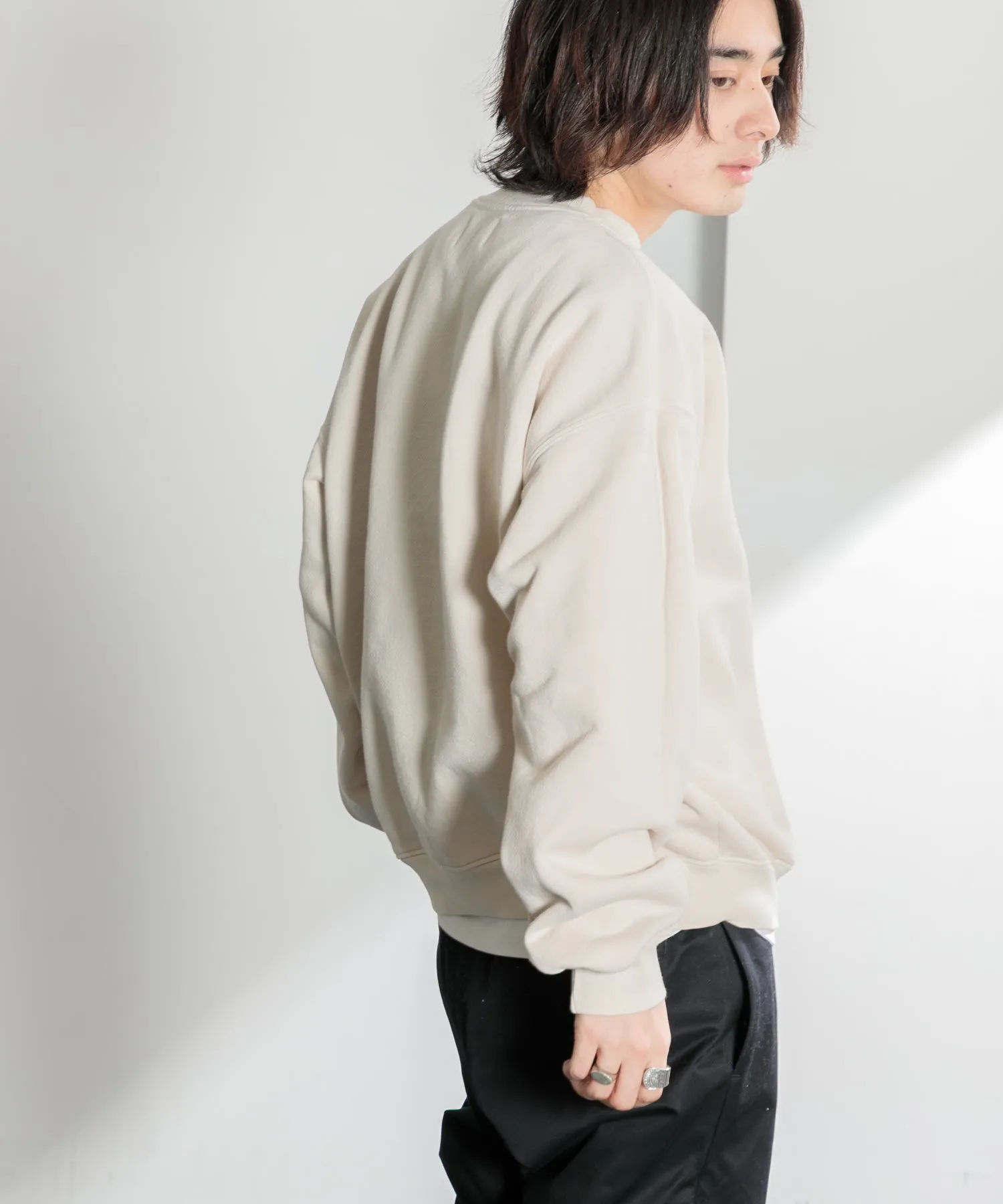 【MEN】OVERSIZED PULLOVER SWEAT TSHIRT