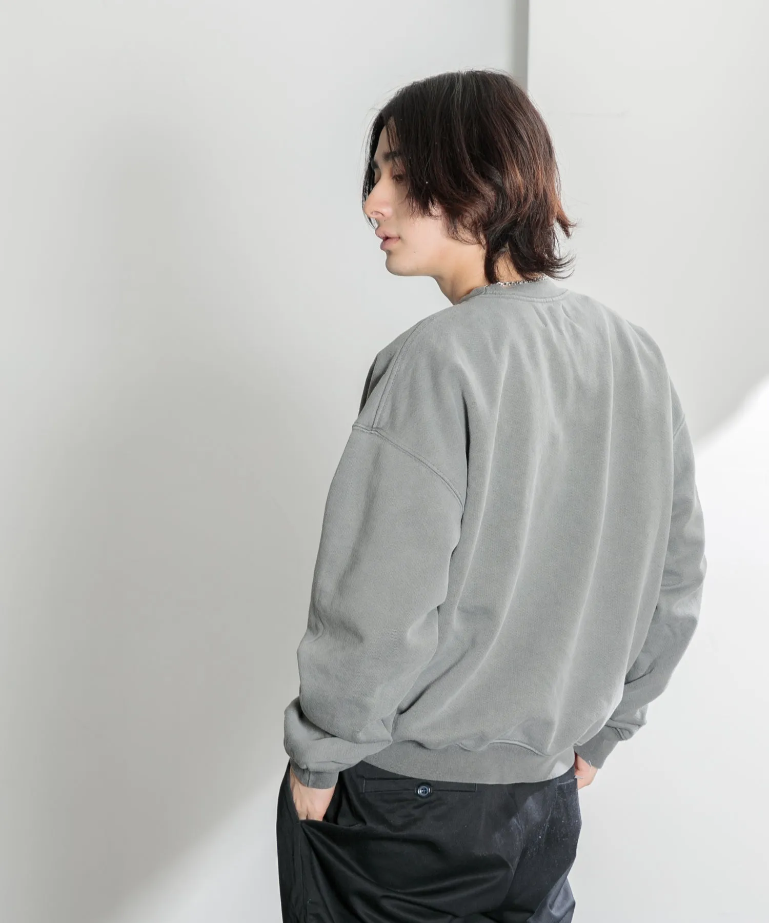 【MEN】OVERSIZED PULLOVER SWEAT TSHIRT