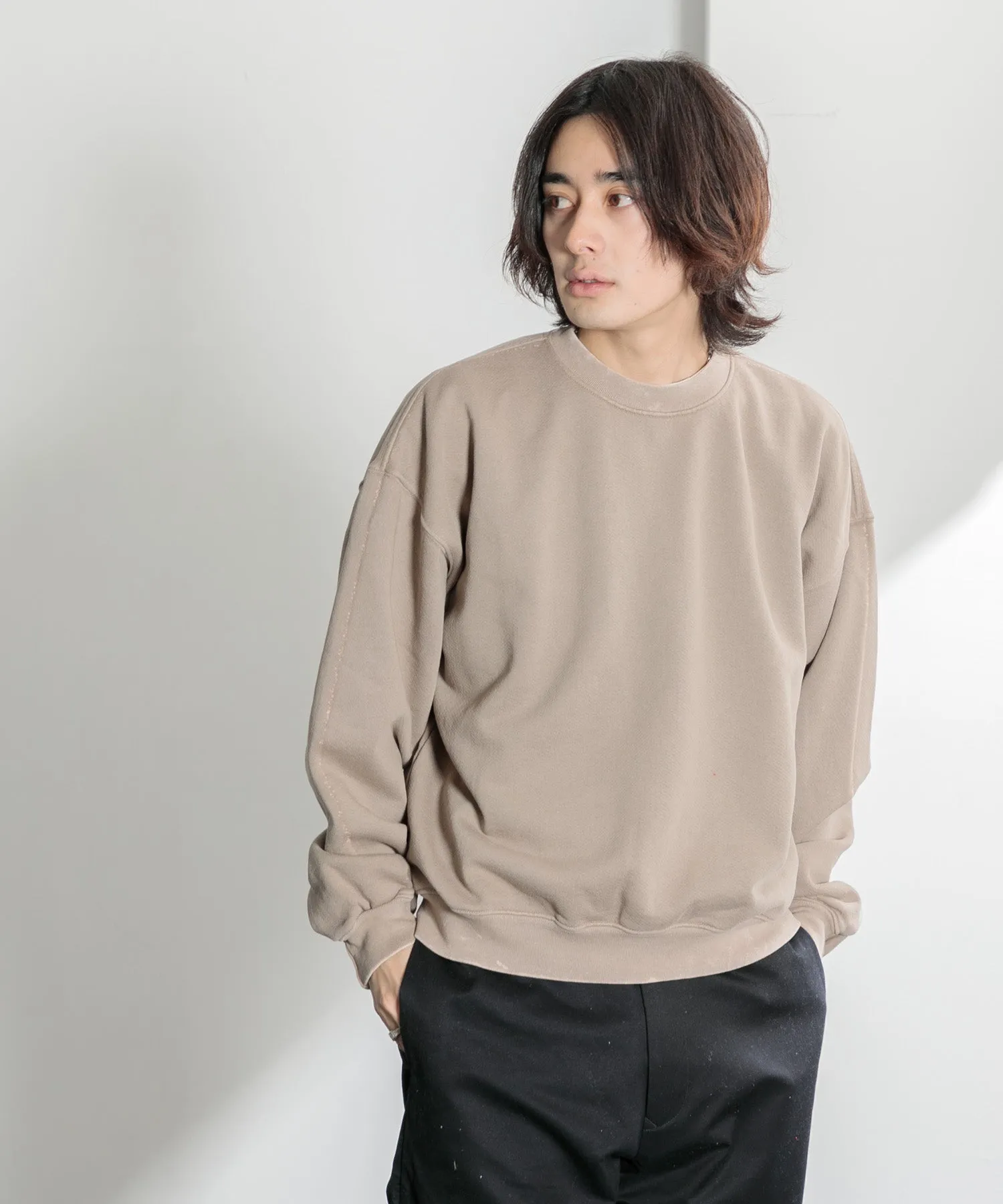 【MEN】OVERSIZED PULLOVER SWEAT TSHIRT