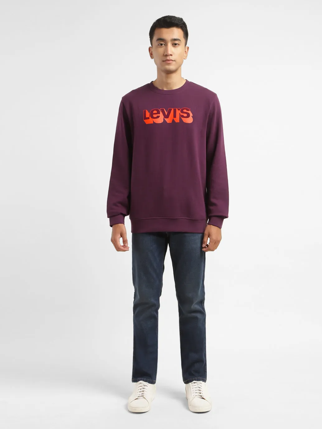 Men's Brand Logo Crew Neck Sweatshirt