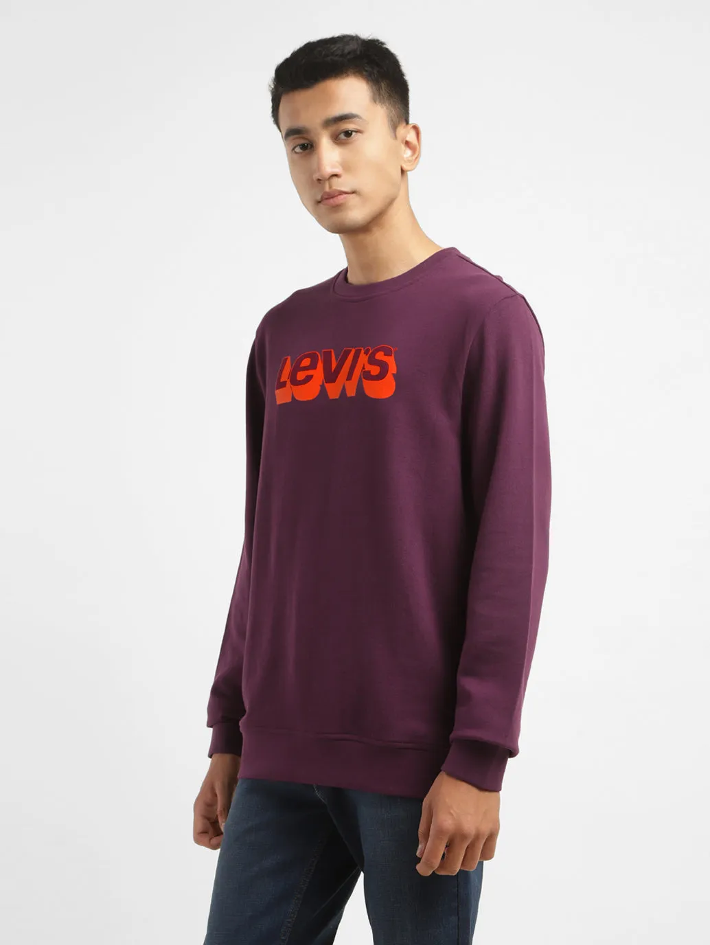 Men's Brand Logo Crew Neck Sweatshirt