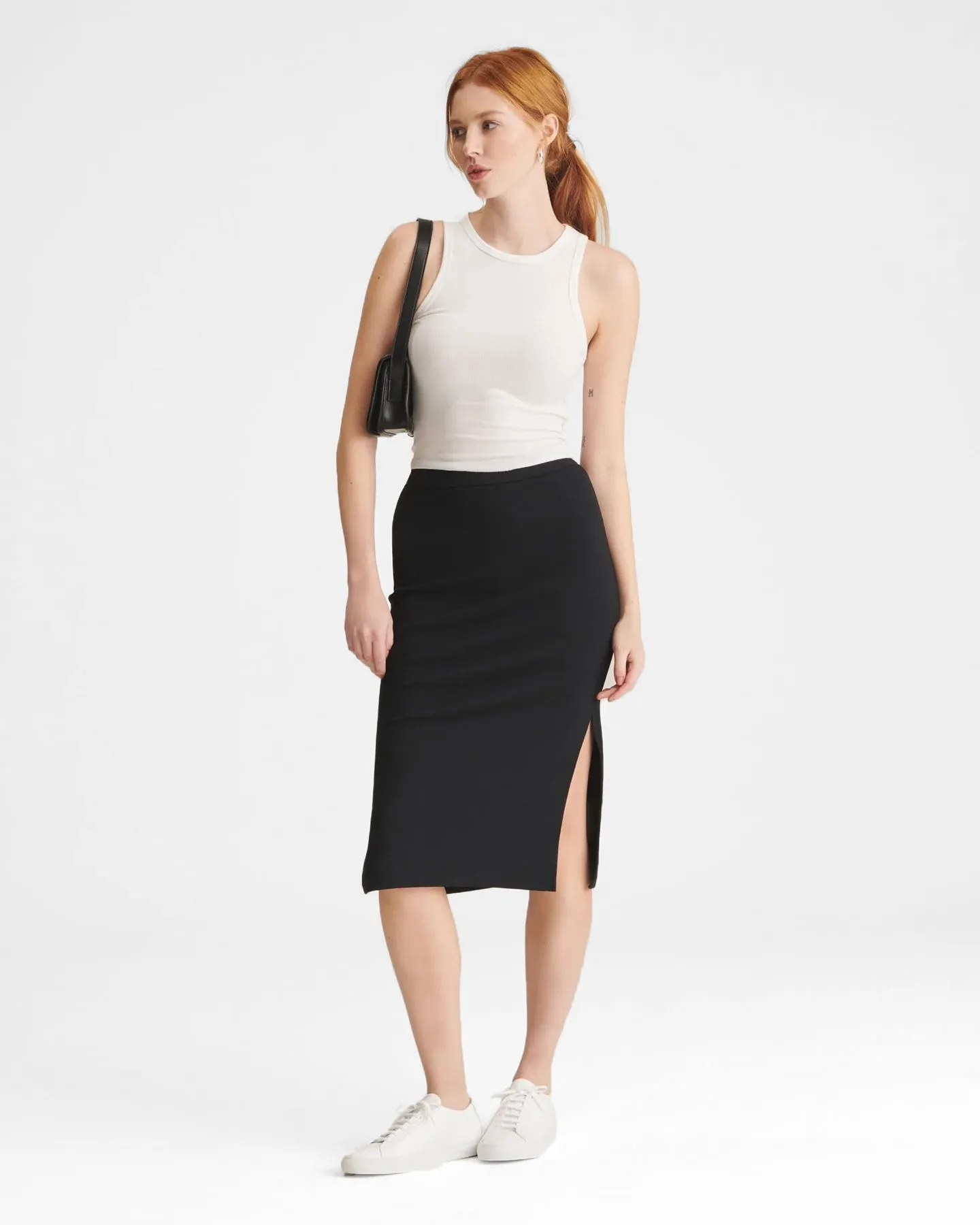 Modal Cashmere Pencil Skirt