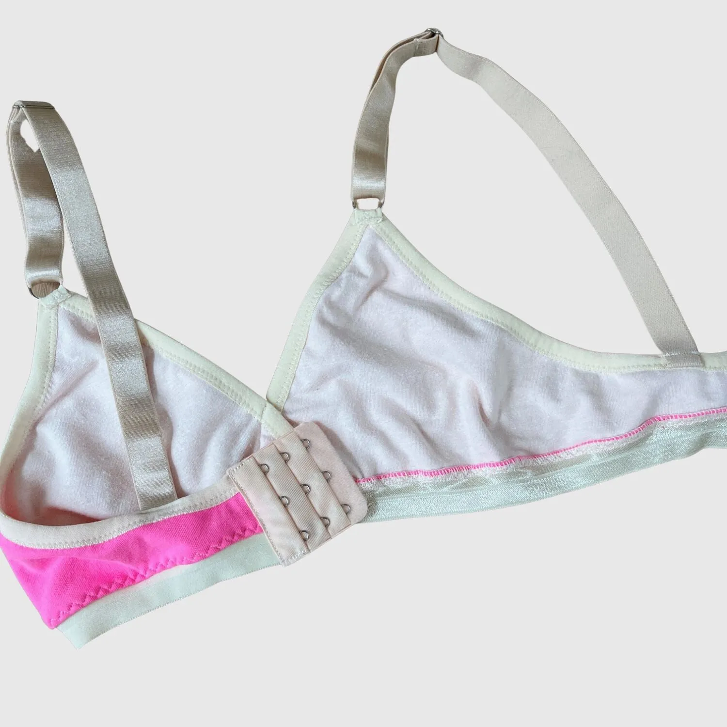 Neon Pink Bra and bikini underwear set