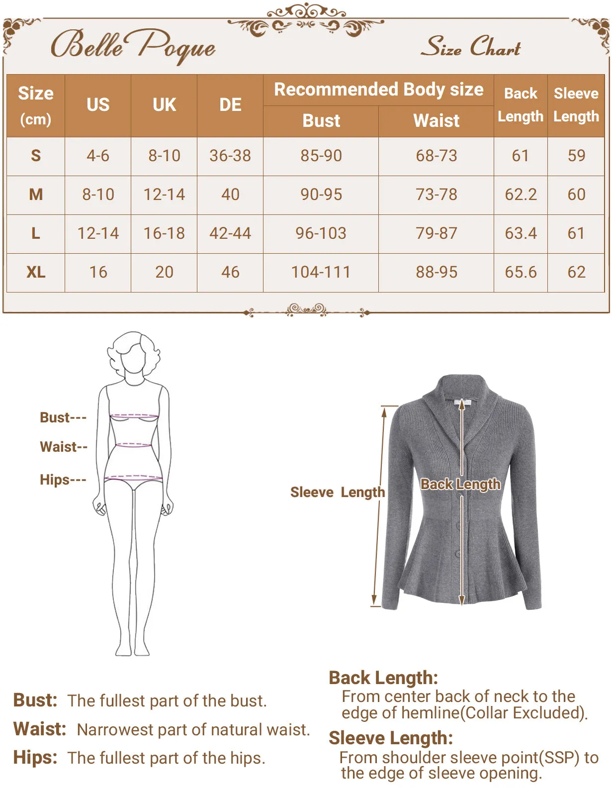 Peplum Hem Long Sleeve Shawl Lapel Button-up Knitwear