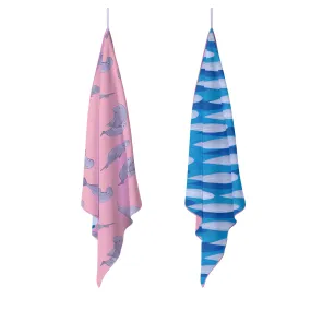 Pink Dugong Sand Free Beach Towel