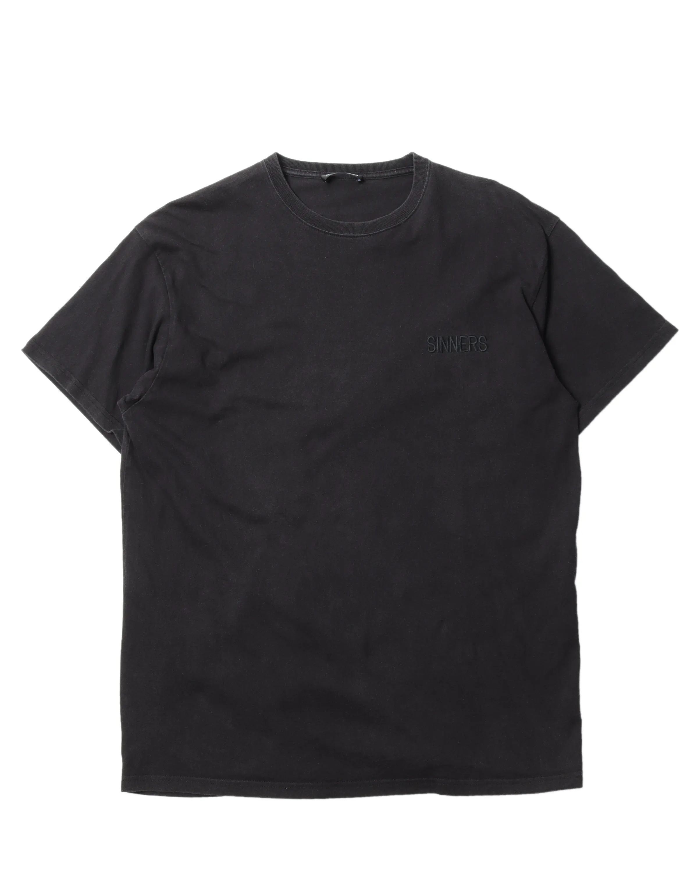 "SINNERS" Tonal Embroidered T-Shirt