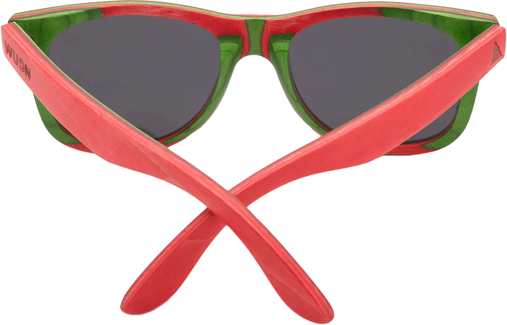 Recycled Skatedeck Bluntslide Red Sunglasses by WUDN