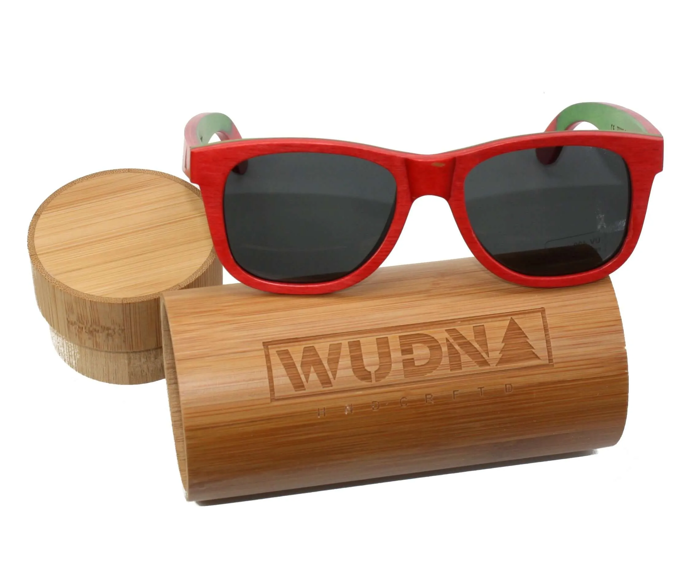 Recycled Skatedeck Bluntslide Red Sunglasses by WUDN