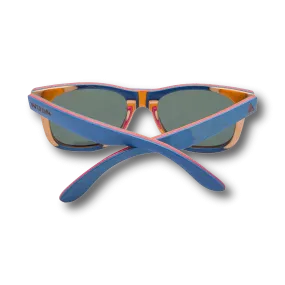 Recycled Skatedeck Escalator Blue Sunglasses by WUDN