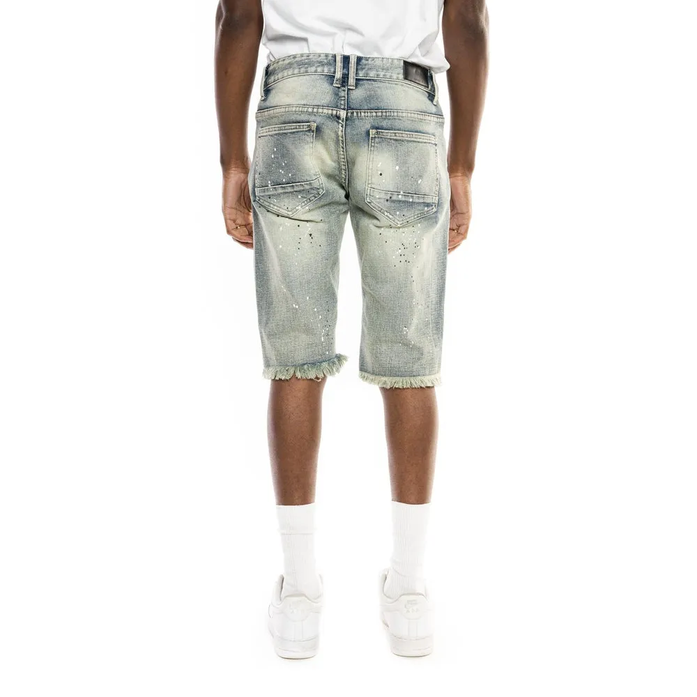 Ripoff Semi Basic Jean Shorts - Hyster Blue