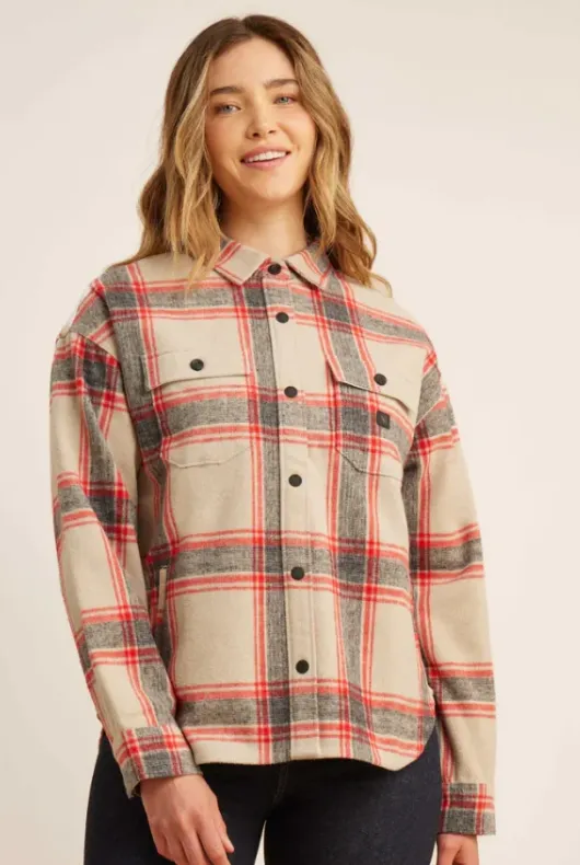 ROARK - Amberley Long Sleeve Flannel - Stone