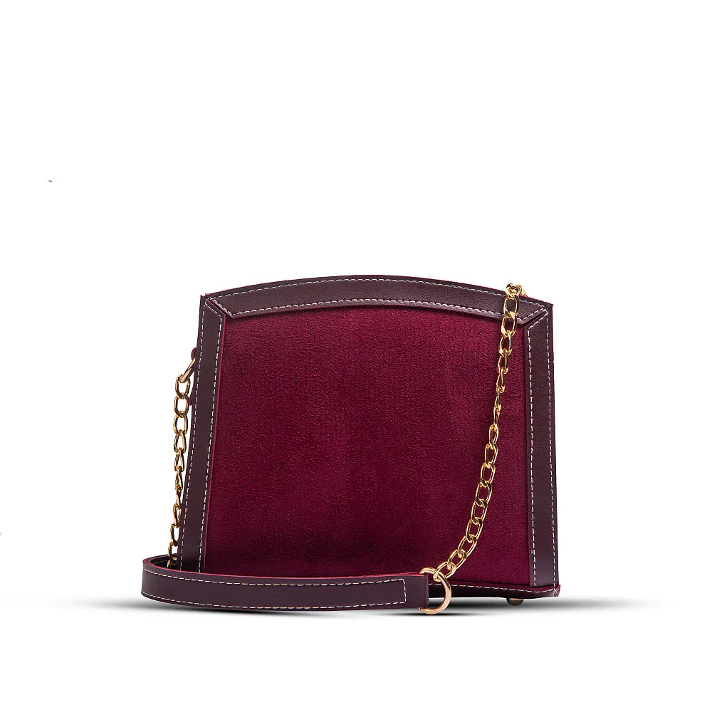 Sonic crossbody bag maroon