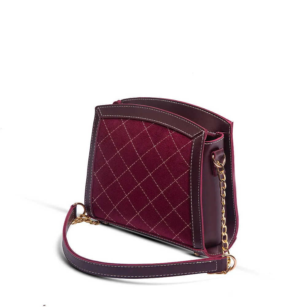 Sonic crossbody bag maroon