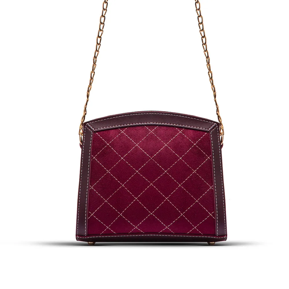 Sonic crossbody bag maroon