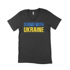 Stand With Ukraine Unisex V-Neck T-Shirt