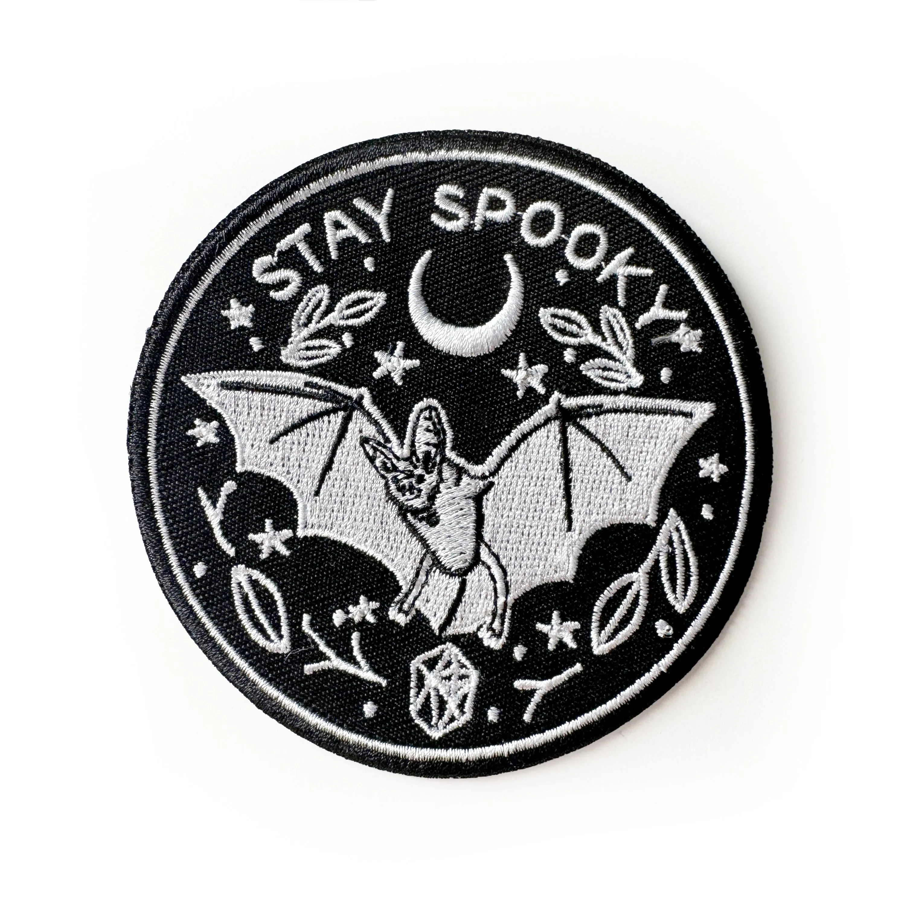 Stay Spooky Bat Iron On Patch