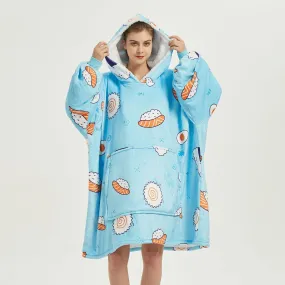 Sushi Hoodie Blanket