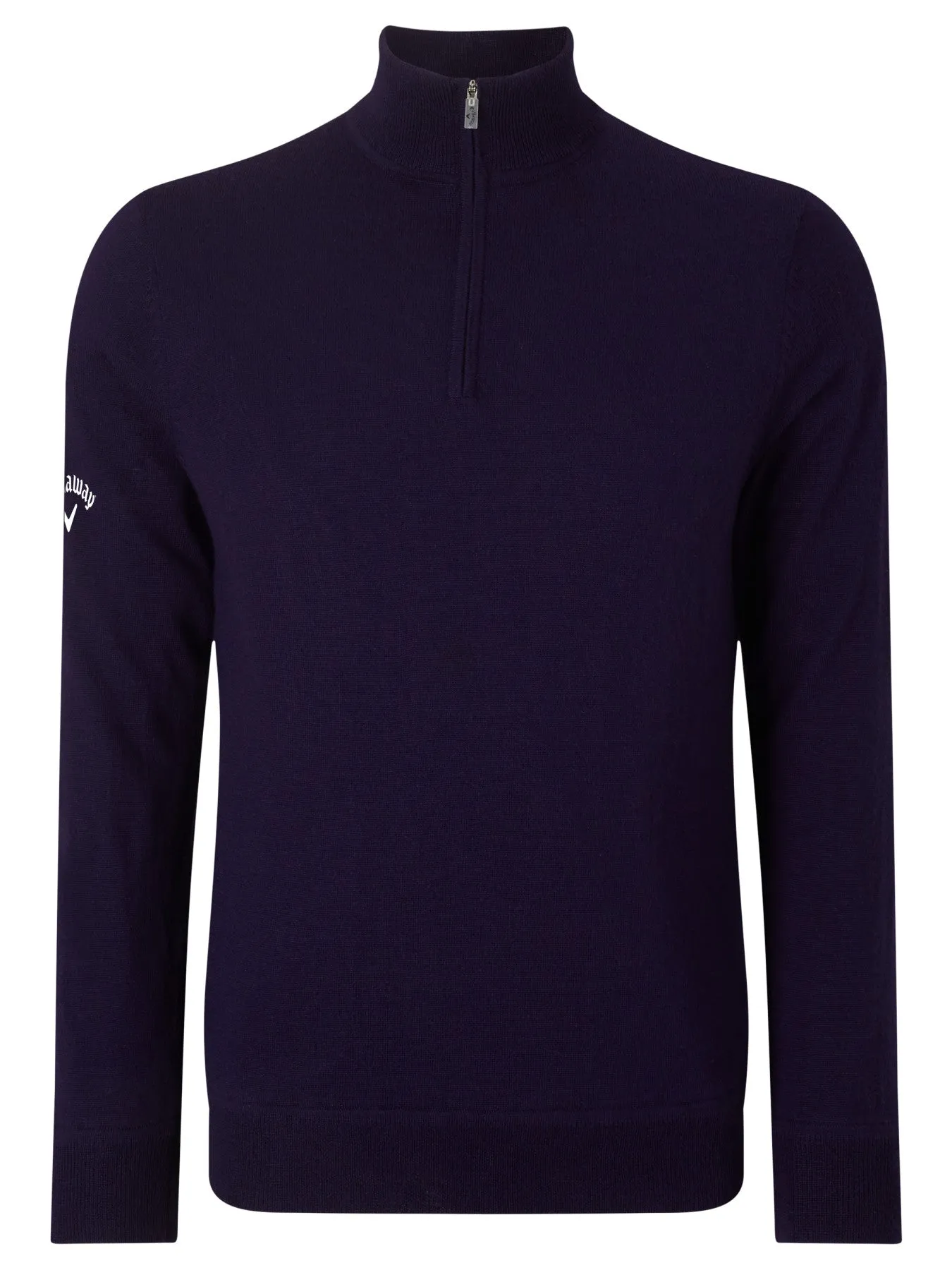 Windstopper Quarter Zipped Sweater In Navy Blue