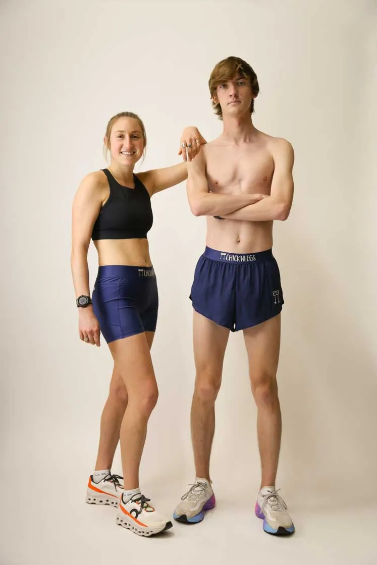 Women's Navy Blue 3" Compression Shorts