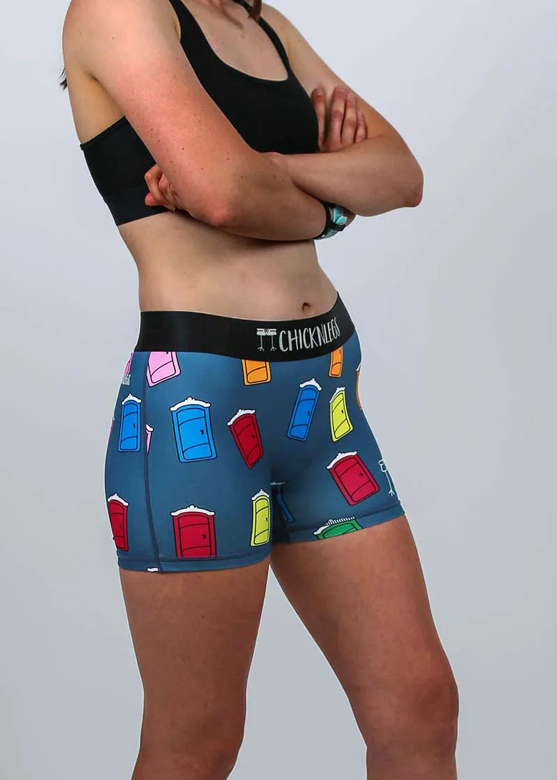 Women's Porta Potty 3" Compression Shorts